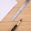15cm Stainless Steel Metal Straight Ruler Double Sided Measuring Ruler Metal Scale for Office Stationery Drafting Supplies. 
