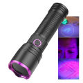 GC 10W 365nm Purple Light Flashlight, LED Powerful Flashlights, Rechargeable Powerful Fluorescent Detector, Purple Light Flashlight, For Pet Urine Detection, Resin Curing.