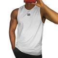 Summer Men Workout Vest Sleeveless Breathable lyester Vest Bodybuilding Sweatshirt Fitness Srtswear Tops Male Tanks Top.
