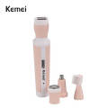 Kemei Km-3024 Multifunctional 4 In 1 Rechargeable Woman Body Shaver Eyebrow Nose Trimmer Set - Trimmer - Trimmer - Trimmer. 