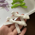 2PCS Bowknot Hair Clip Sweet Ribbon Bow Hairpin Bangs Clip Hair Accessories Mystic. 