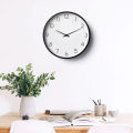 Minimalistic White Wall Clock with Black Numbers |  Mordern Classic White Wall Clock with Black Numbers. 
