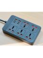 Remax RP-U195 Power Strip Adapter 2A+4C+5 Sockets 2500W+30W Wire Length 1.5m (EU Plug).