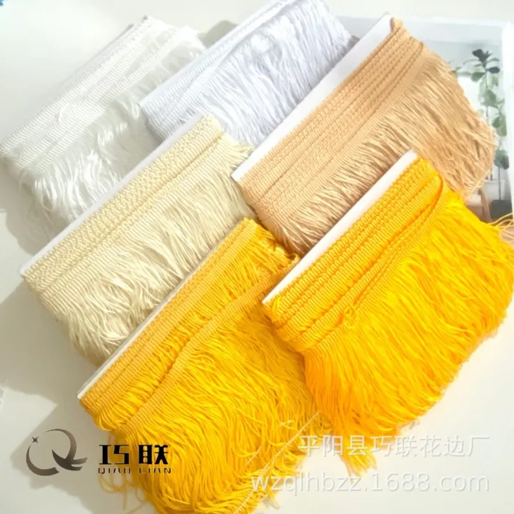 Spot%20Goods15cmLatin%20Dance%20Tassel%20Lace%20Polyester%20Length%20Fringe%20DIYClothing%20Shawl%20Skirt%20Swing%20Decoration%20Accessories%20-%20Image%203