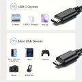 USB C To Micro USB 2Packs, USB C To Micro USB Cable 3ft Micro USB To USB C Charger Cord, Support Charge & Data Sync. 