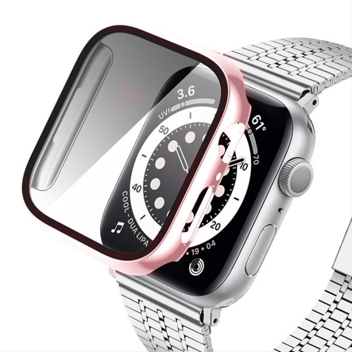 (New)%20Tempered%20Glass%20Film%20Plating%20PC%20Watch%20Case%20For%20Apple%20Watch%20Series%209%20/%208%20&%207%2041mm%20-%20Image%205