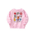 Malwee Girls' Sweatshirt Autumn Clothes New European and American Small and Medium-sized Kids Printed Pullover Kids Tops. 