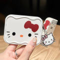 Sanrio Hello Kitty Portable Folding Makeup Mirror With Comb Make Up Mirrors Gift SUPER BABY. 