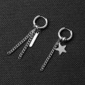 Korean men's chain earrings male ear stud ear men and women for men low price.