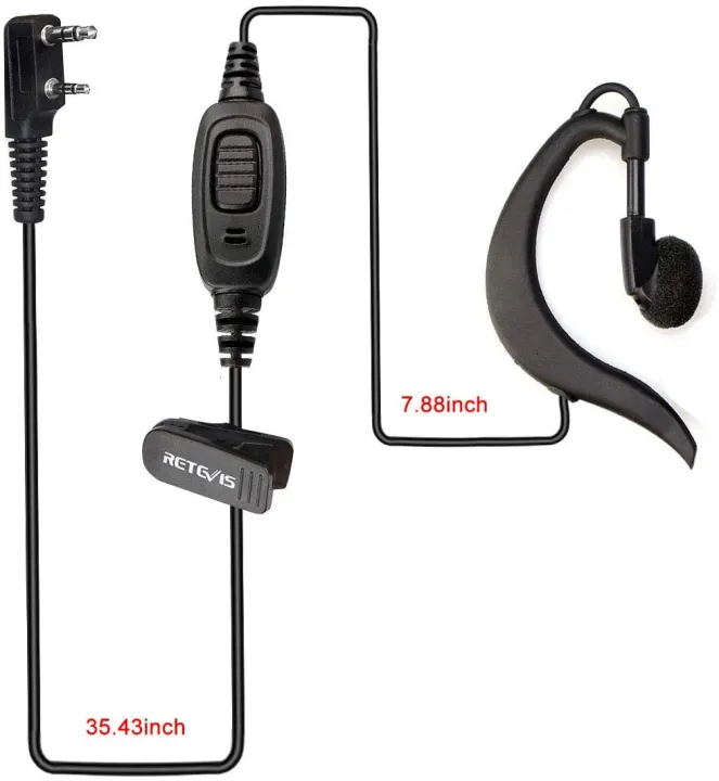 Retevis%20RT-5R%202%20Way%20Radio%20Earpiece%20with%20Mic,%20G%20Shape%20Ear%20Hook%20Headset%20for%20Retevis%20RT22%20H-777%20UV-5R%20Arcshell%20AR-5%20%20(1%20Pack)%20-%20Image%204
