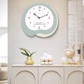 New clock hanging wall quartz clock home living room wall clock Mute bedroom decorative clock creative punch-free wall watch. 