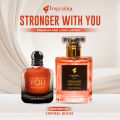 The "Stronger With You" Fragmatica x Honestime: Everlasting Embrace -Tribute Discover the harmonious fusion of candied chestnut, intense vanilla, and sensual amber, accented with aromatic lavender and spicy cinnamon. Celebrate unbreakable love with this. 