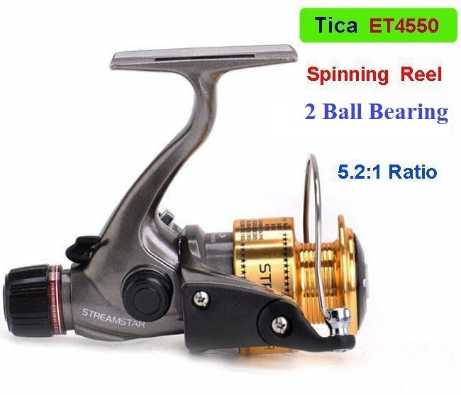 TICA Streamstar Fishing Reel-ET 4550 2 ball bearings | Daraz.com.bd TICA Streamstar Fishing Reel-ET 4550 2 ball bearings | Daraz.com.bd