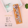 Cute Pencil Set High-Quality 5pcs Kawaii Stationery Set Colorful Packaged Stationery Supplies for Children Students Birthday.