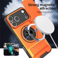 For OnePlus 15R Ace 6 Turbo 6V Case, Slide Camera Cover Lens Protector with 360 Rotating Ring Kickstand Shockproof Phone Case for Women Men.