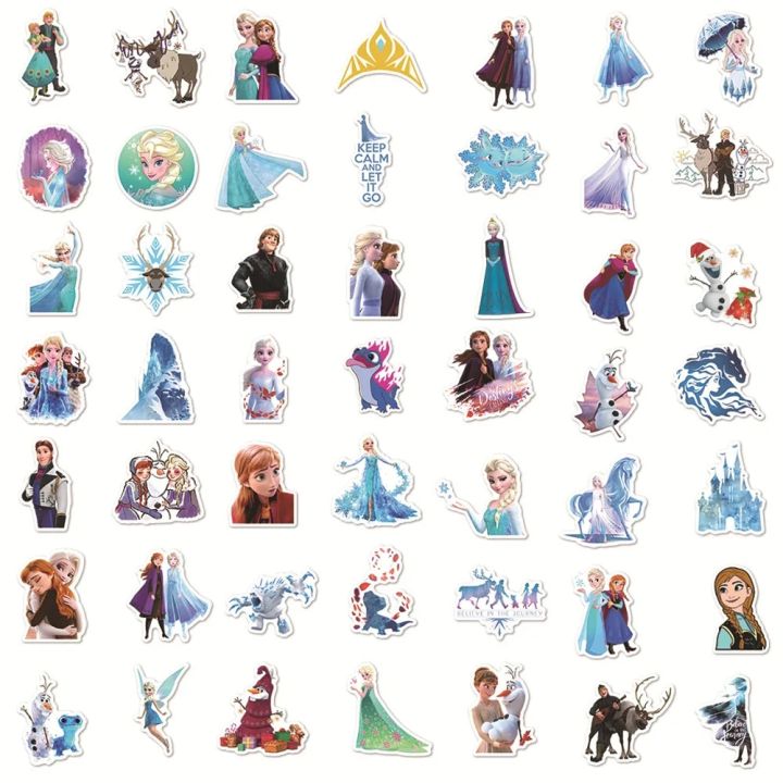 10/30/50pcs%20Disney%20Frozen%20Elsa%20Anna%20Princess%20Stickers%20Kawaii%20Girls%20Cartoon%20Decals%20DIY%20Bike%20Laptop%20Car%20Vinyl%20Sticker%20for%20Kids%20Toy%20-%20Image%205