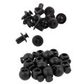 135 Pcs Accessories: 15 Pcs Adjustable Round Toggle Spring Loaded Rope Lanyard Cord Locks & 120 Pcs 8Mm Car Hole Plastic Rivets Fastener Bumper Push Pin Clips Clip.