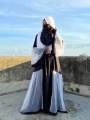 Introducing Exquisite Arabian Elegance: New Butterfly Design 3-Part Beautiful Gown Borka with Hijab for Muslim Women and Girls.