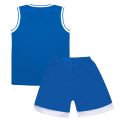 Girls and Boys Uni Football Basketball Sport Outfits Kids Children Sportswear Sleeveless Number Print T-Shirt and Shorts Set. 