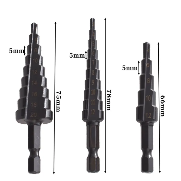 4Pcs%203-12%204-12%204-20mm%20Straight%20Groove%20Step%20Bit%20Nitride%20Twist%20Drill%20-%20Image%206