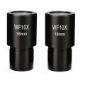 2 PCS WF10X Eyepiece Optical Lens Wide Angle 23.2mm Mounting Size. 
