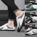 Spring Summer 2024 Men's Flat Casual Shoes Trend Soft Sole Driving Shoes Half Shoe Shoes Men's Trend. 