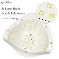 Myyeah Nail Dryer 220W LED UV Lamp 36pcs LEDs for Drying All Nail Gel Polish Motion Sensing Professional Manicure Pedicure Tools.