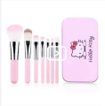 Hello Kitty Mini Makeup Brush Set of 7 Pieces With Cute Box - Pink.
