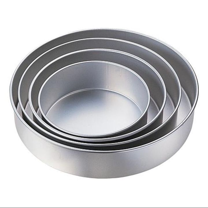 4Pcs Round shape Cake Mold,Aluminum Round cake mold 4pis set,Make Cake,Pudding And More,Oven Proof Cake Pan Set.