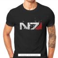 Mass Effect Game Distressed N7 T Shirt Classic Alternative High Quality Tshirt Big Size O-Neck Men Tshirts 100% Cotton Tops Tees. 