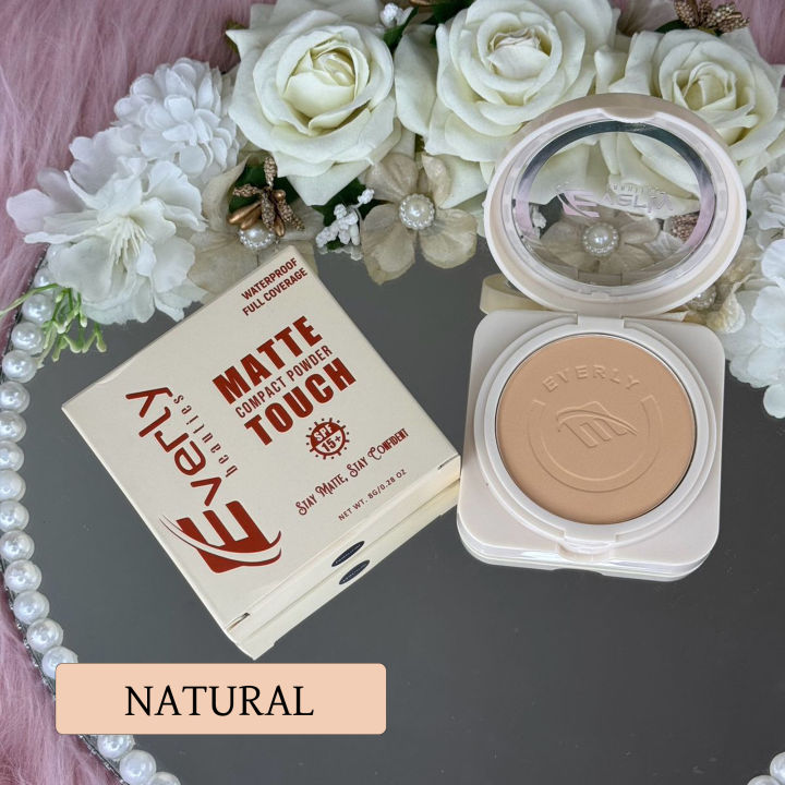Everly%20Beauties%20Matte%20Touch%20Compact%20Powder%20with%20spf%2015++%20%7C%20Waterproof%20Pressed%20Powder%20-%20Image%203