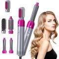 5in1 Hair Styler Detachable Blow Dryer Brush with Negative Ion Technology Suitable for Straightening Manual Curling, Blow Drying and Other Styles. 