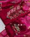 New Exclusive Designed pure Linen Embrodary Readymade Three pcs Dress Girls and women. 