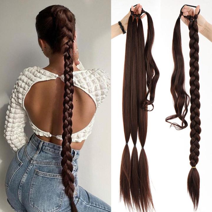 Wig Ponytail Female Winding Hair Extension Horse Tail Synthetic False Braids Boxing Horse Tail Spot Foreign Trade New Product