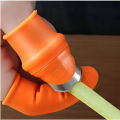 Silicone Thumb cutter + 5 Pieces Finger Protector Cutting Gears Vegetable Picking Nipping Plant Leaf Scissors Garden Gloves. 