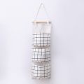 3 Pockets Wall Hanging Pocket Organizer Storage Bag Door Storage Basket For Toys Cosmetic Wardrobe Hanging Bag Closet Organizer. 