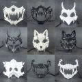 Skull Face cosplay anime mask horror game Y2K accessories set for adult kid new props cosplays costume fit Party Halloween gifts. 