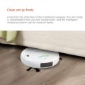 Smart Floor Vacuum Cleaner 3-In-1 Auto Rechargeable Smart Sweeping Robot 1800Pa Multifunctional Cleaner Dry Wet Sweeping-Black.