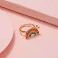 Korean Jewelry Funny Animal Unicorn Adjustable Multiple Ring For Kids Girls Gift Ideas Cartoon Enamel Children Rings Accessories. 