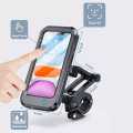 Waterproof Universal Bike & Bicycle Phone Holder Case 360 Degree Rotation Adjustable Handlebar Clip Stand. 