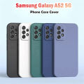 Original For Samsung Galaxy A52 5G Silicone Full Cover Case Dirt resistant Phone Case Cover. 
