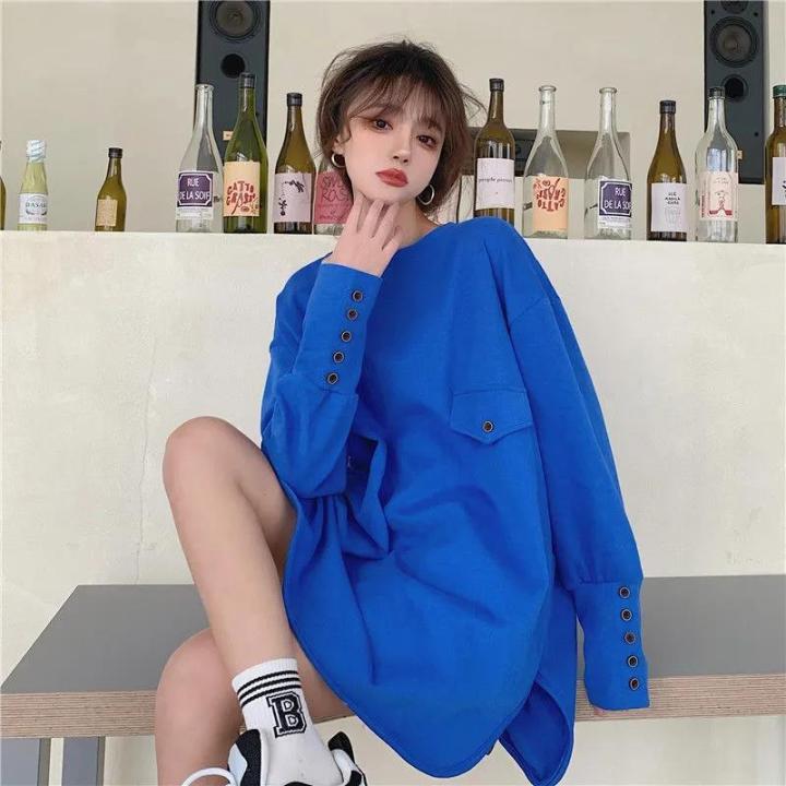 Large%20Size%20Design%20Personality%20Sweet%20Cool%20Casual%20Long%20Sleeve%20T%20T-shirt%20Women's%20Spring%20and%20Autumn%20Clothing%20Lazy%20Style%20plus%20Size%20Fat%20MM%20Slimming%20Niche%20-%20Image%206