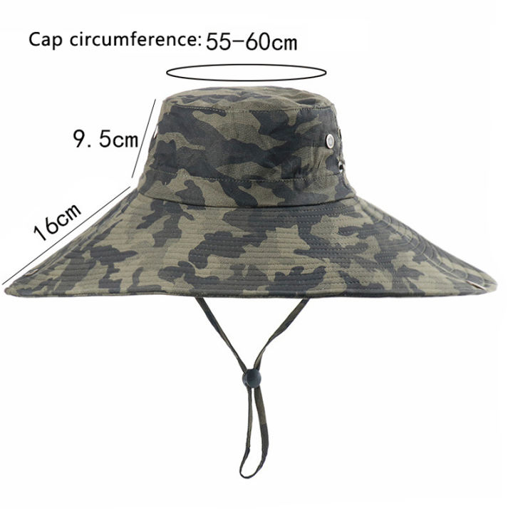100%25%20Cotton%20Camouflage%20Bucket%20Hat%2016CM%20Large%20Wide%20Brim%20Sun%20Hat%20Camping%20Hiking%20Mesh%20Breathable%20Anti%20UV%20Fishing%20Hats%20for%20Men%20Women%20-%20Image%205