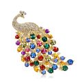 Rhinestones Peacock Brooches for Women||'s Luxury Clothing Accessories Elegant Banquet Wedding Jewelry Female Pin. 