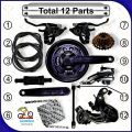 Complete Bicycle Gear Set 21speed, Total 12 Parts  Cycle Gear Kit Set Compatible For All Kind Of Bicycles Prince Cycle Store. 