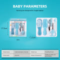 6 Pcs Baby Care Kit New Born Baby Toddler Nail Hair Healthcare kit Baby Grooming Kit.