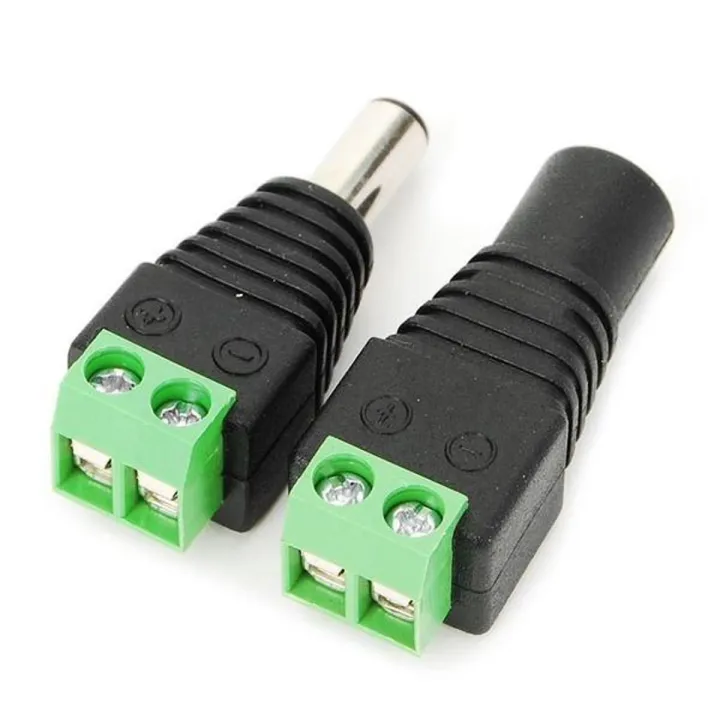 DC Power Male Female Plug Jack Adapter Connector