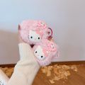 For Airpods Pro 2 Case,Hello Kitty Pink Plush Anime Earphone Cover For Airpods Pro Case/Airpods 3 Case/Airpods 1/2 Case Sarcasmsm. 