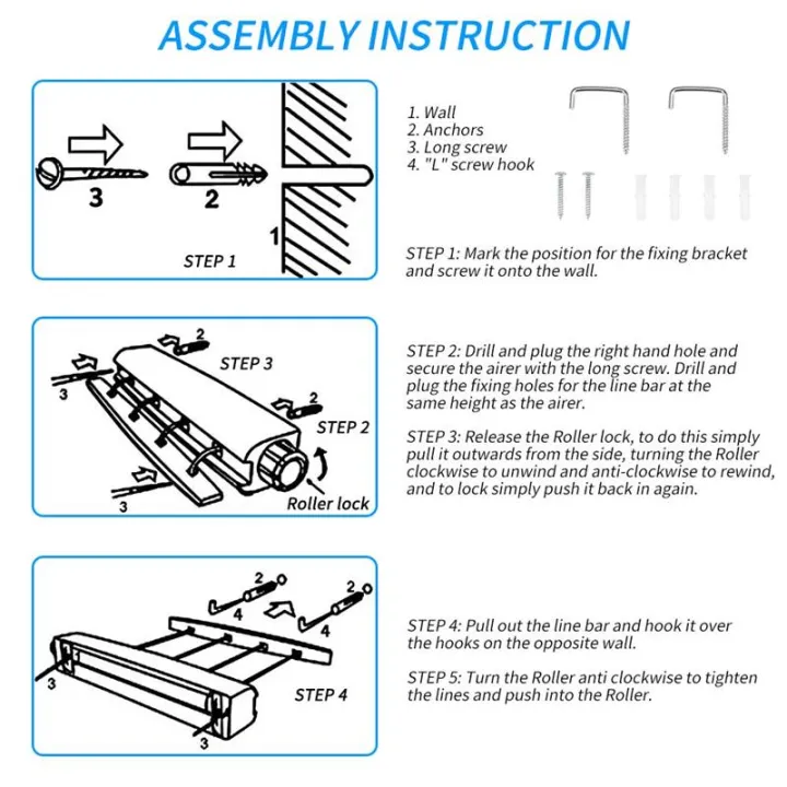 10%20Feet%20Automatic%20Telescopic%20Clothesline%204%20Wires%20Wall%20Mounted%20Retractable%20Laundry%20Hanger%20Indoor%20Drying%20Rack%20Towel%20with%20Hook%20-%20Image%204