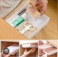 Self-Adhesive Under Desk Drawer Storage Box Makeup Organizer Table Under Storage Box Pull-Out Drawer Organizer.